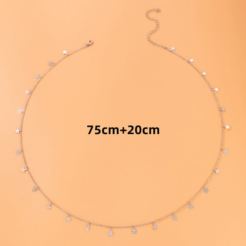 Bohemian Body Chain Jewelry Geometric Star Belly Chains