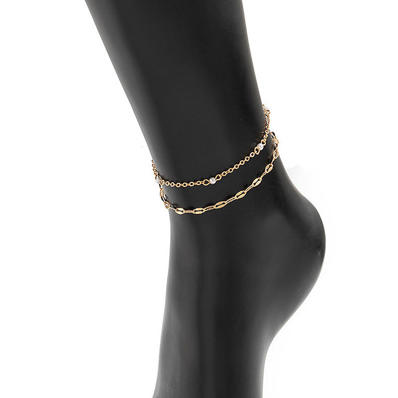 Summer Fashion Suit Anklet Bead Chain Anklet Jewelry