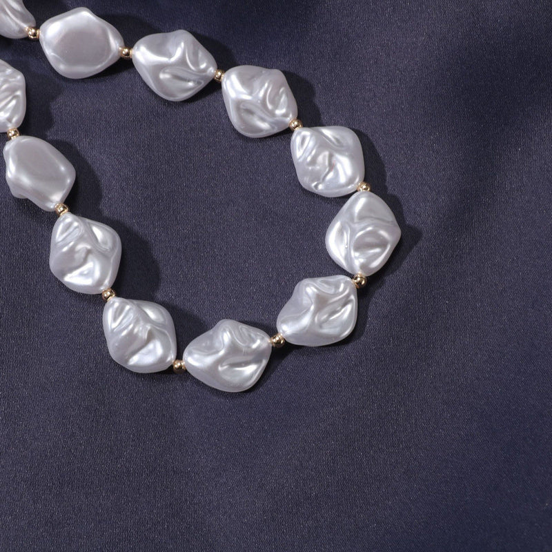 Irregular Baroque Pearl Necklace for Women
