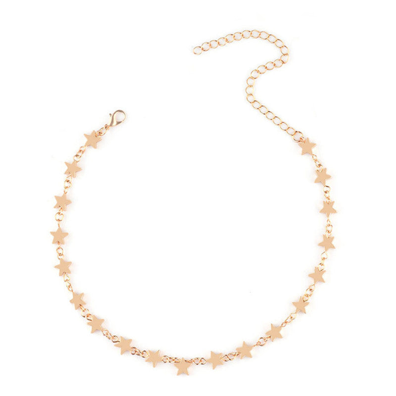Star Chain Dainty Necklace Summer Beach Jewelry