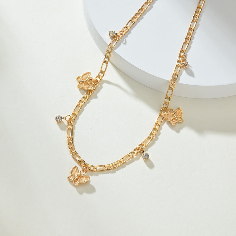 Butterfly Charm Chain Necklace