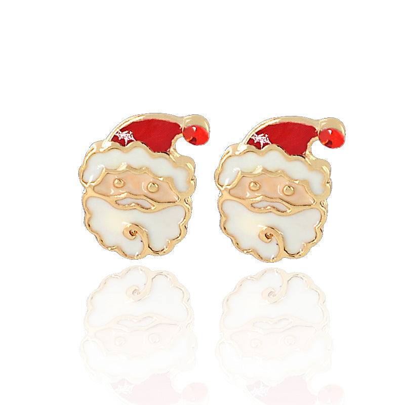 Christmas Earrings Santa Claus