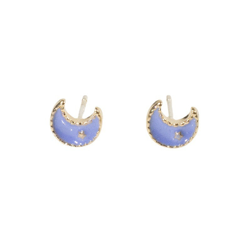 MIni Moon Stud Earring