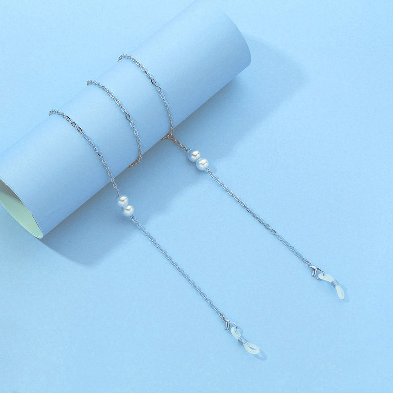 Strap Masking Holder Pearl Glasses Chain