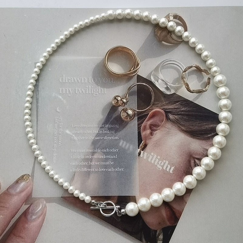 Handmade Classic Pearl Chain Necklace