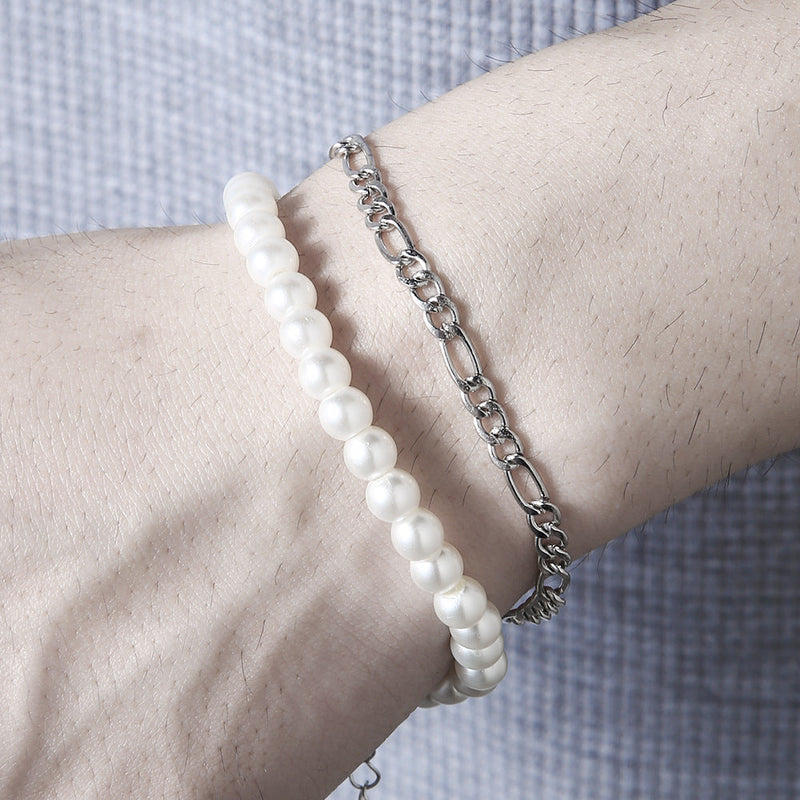 Pearl String Chain Bracelet