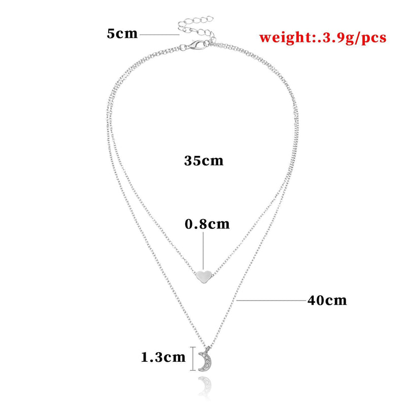 Double Layer Heart Necklace