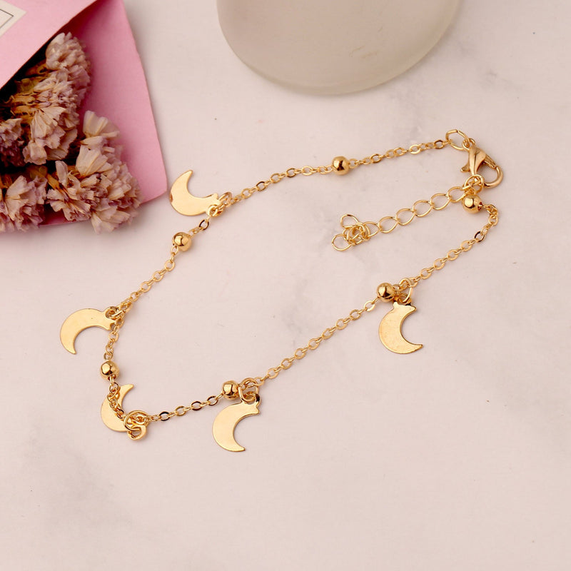 Moon Charm Foot Bracelet