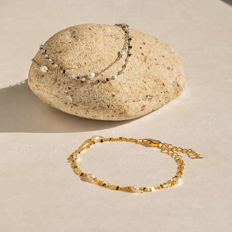 Beaded Pearl Wrap Bracelets Women