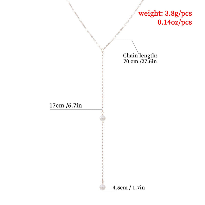 Pearl Pendant Chain Necklace