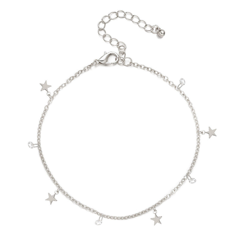Star Charms Anklet Jewelry