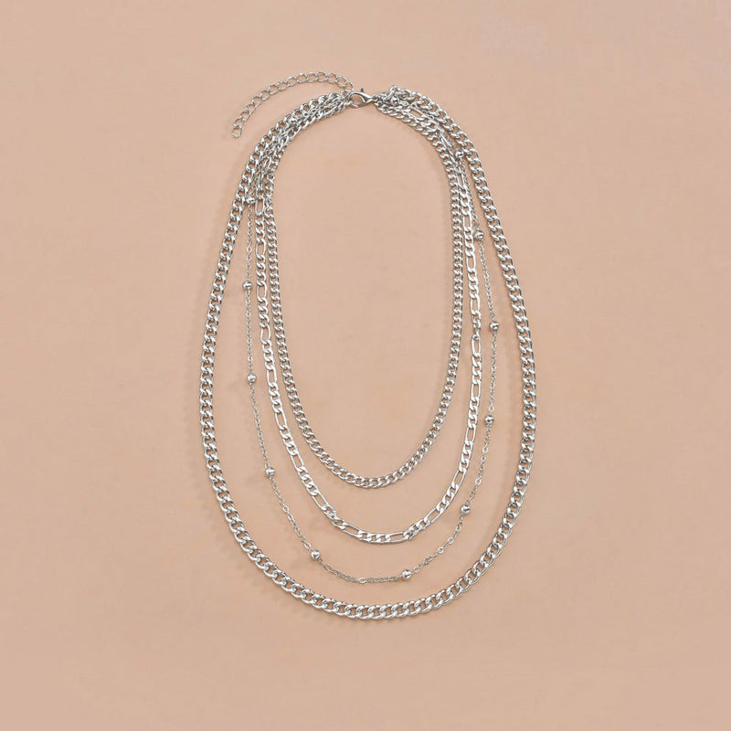 Cute Layered Chain Choker Necklace