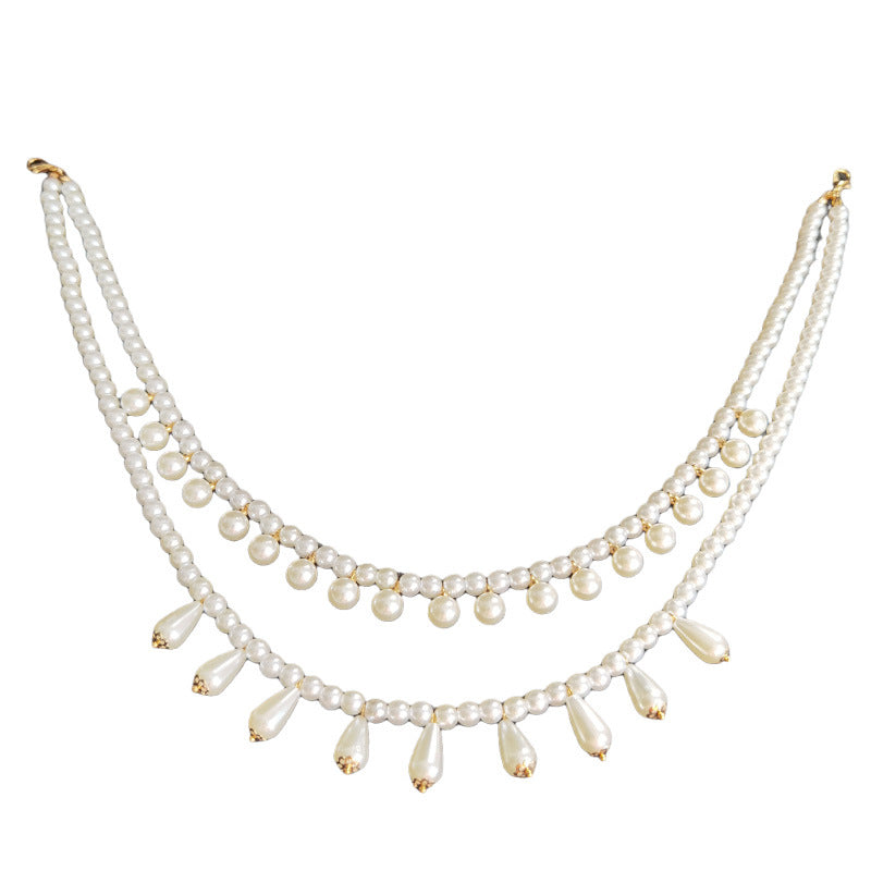 Elegant Round Pearl Drop Pendant Necklace