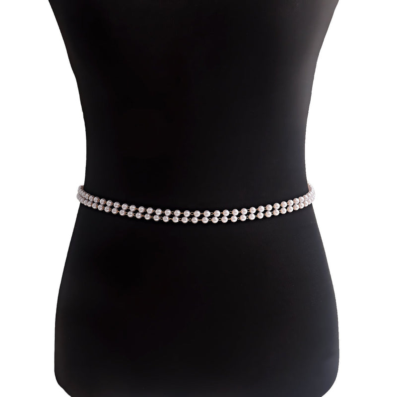 Pearl Beads Waist Chain Layered Belly Chains