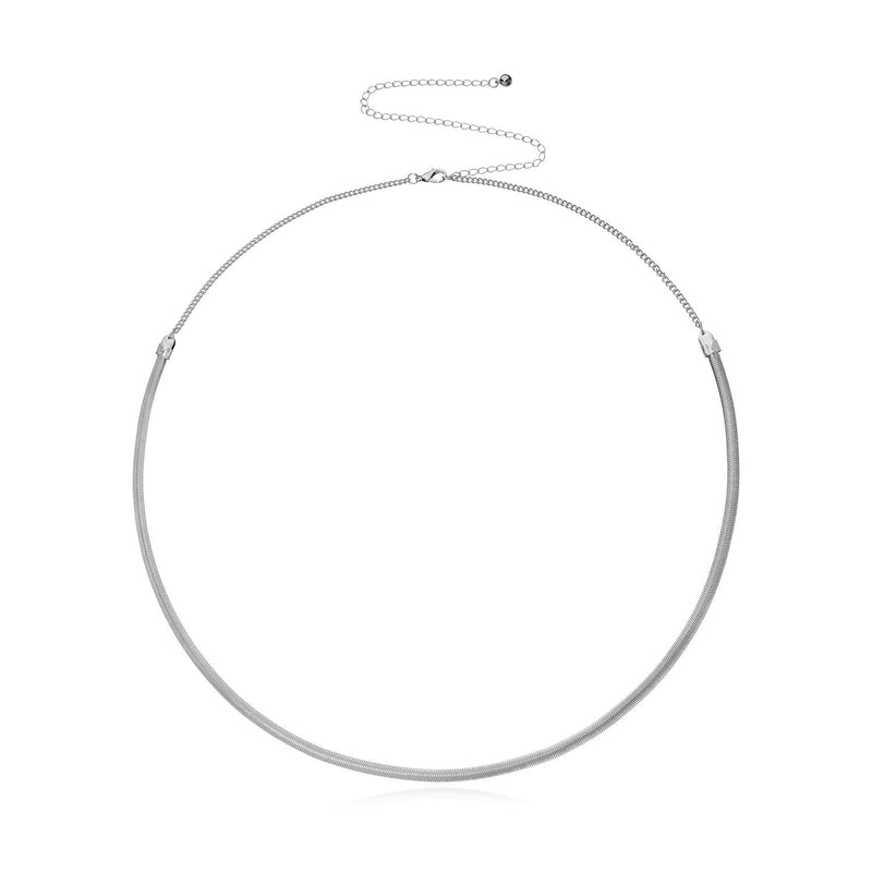 Choker Flat Snake Necklace Chain