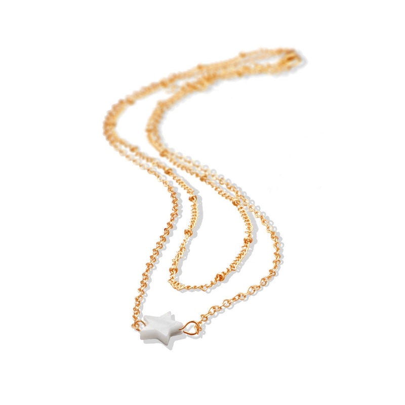 Double Layer Star Pendant Necklace