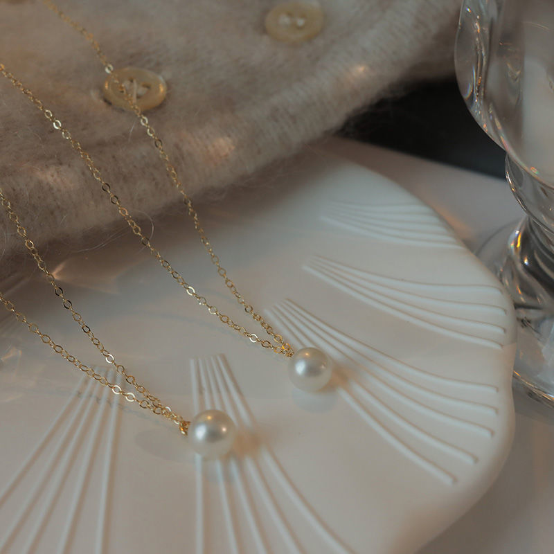 Double Layer Wearing Pearl Necklace Female