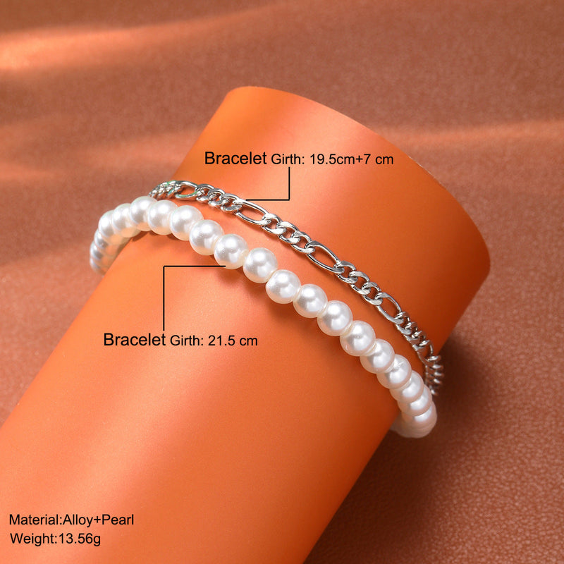 Two Layers Pearl Bracelet