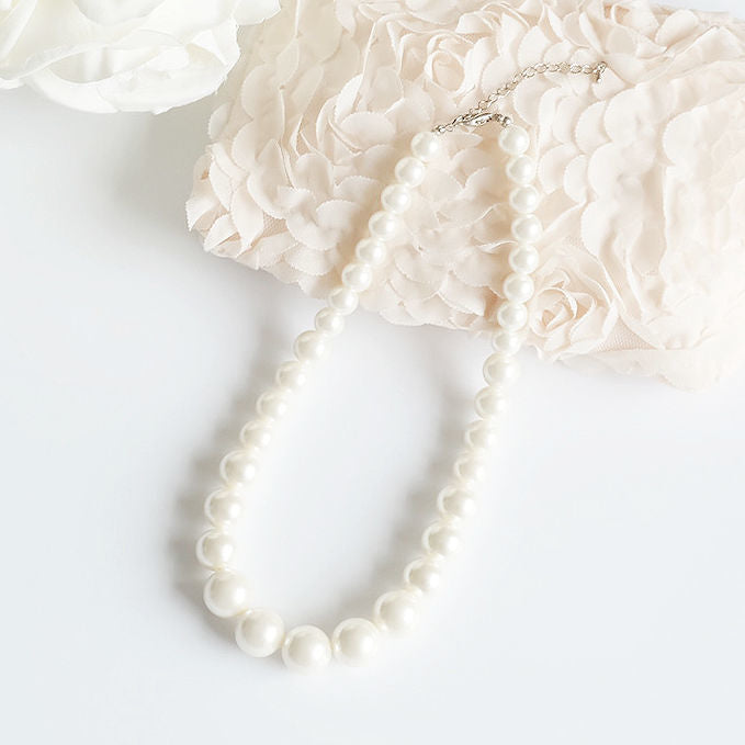 Chunky Pearl Necklace Jewellery Faux Pearl Beads String