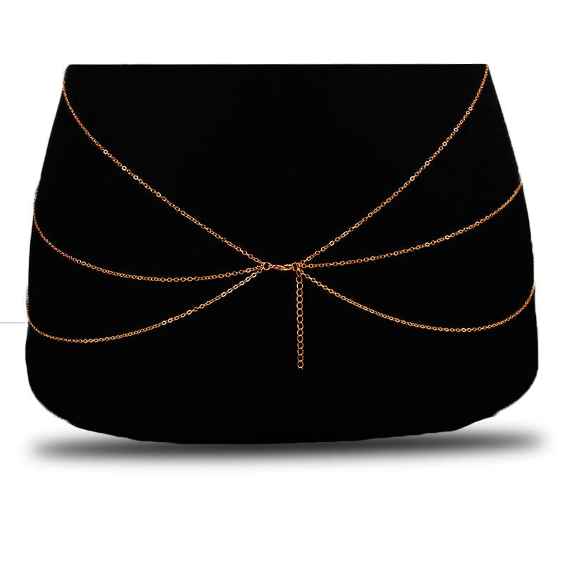 Sexy Geometric Multilayer Tassel Body Chain