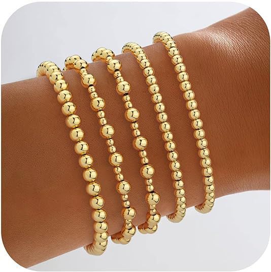 CCB Beads Link Chain Bracelet