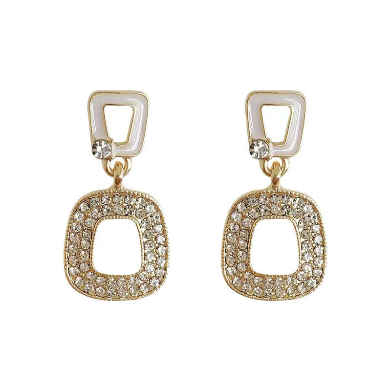 Square Stud Earrings for Women