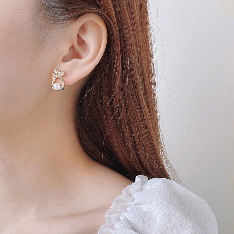 Fashion Jewelry Cute Bow Geometric Earrings