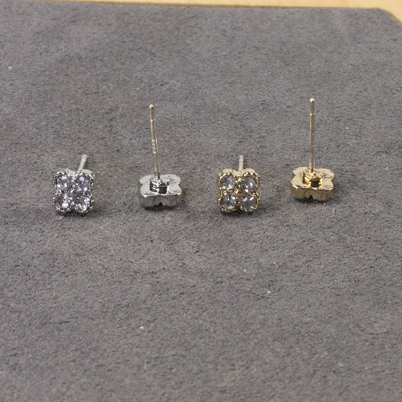 Clover stud earrings set