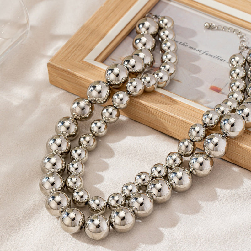 Exaggerated Big Ball Choker Necklace Women