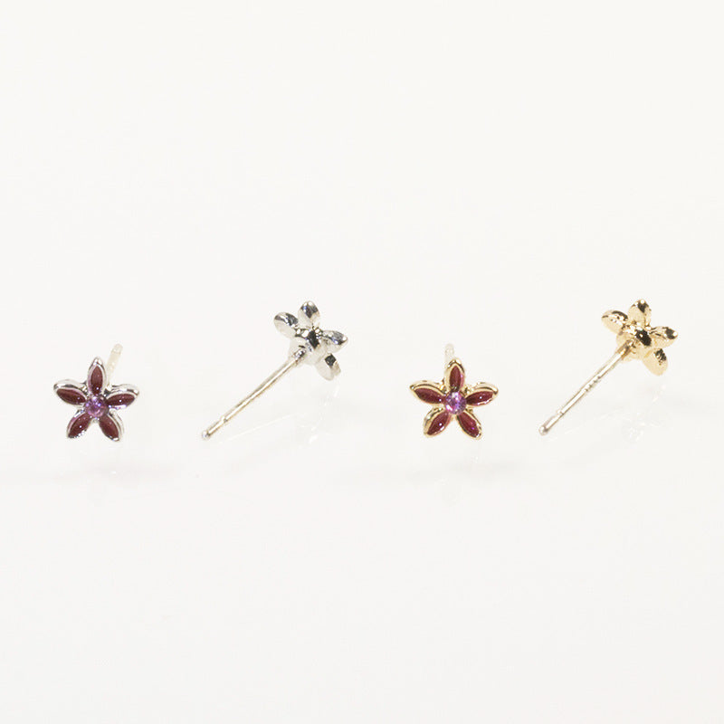 Fashion Butterfly flower stud earrings set
