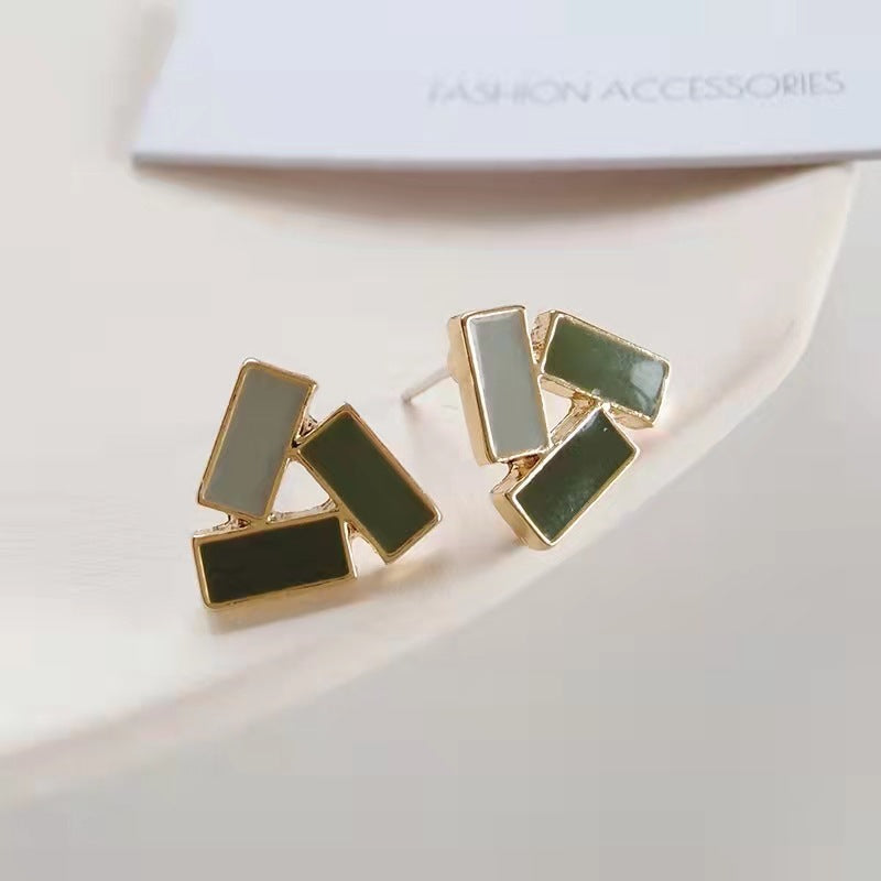 Geometric Triangle Earrings