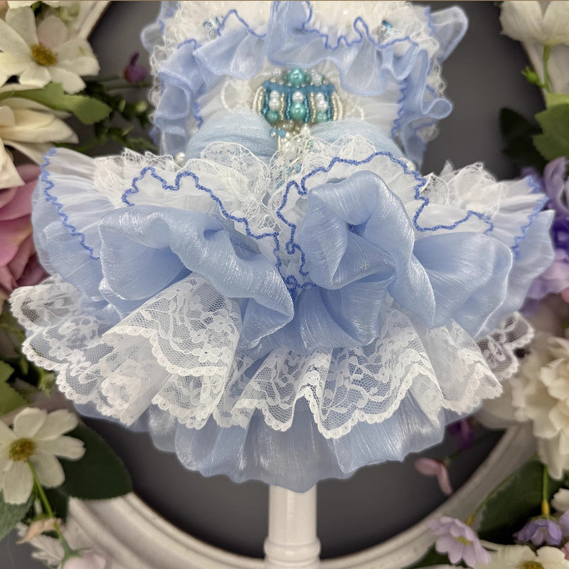 Handmade Cinderella Puppy Costume Dog Dress