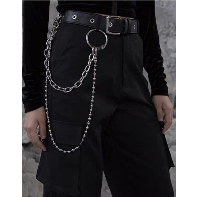 Multi-layer Metal Ring Lock Waist Chain Jewelry
