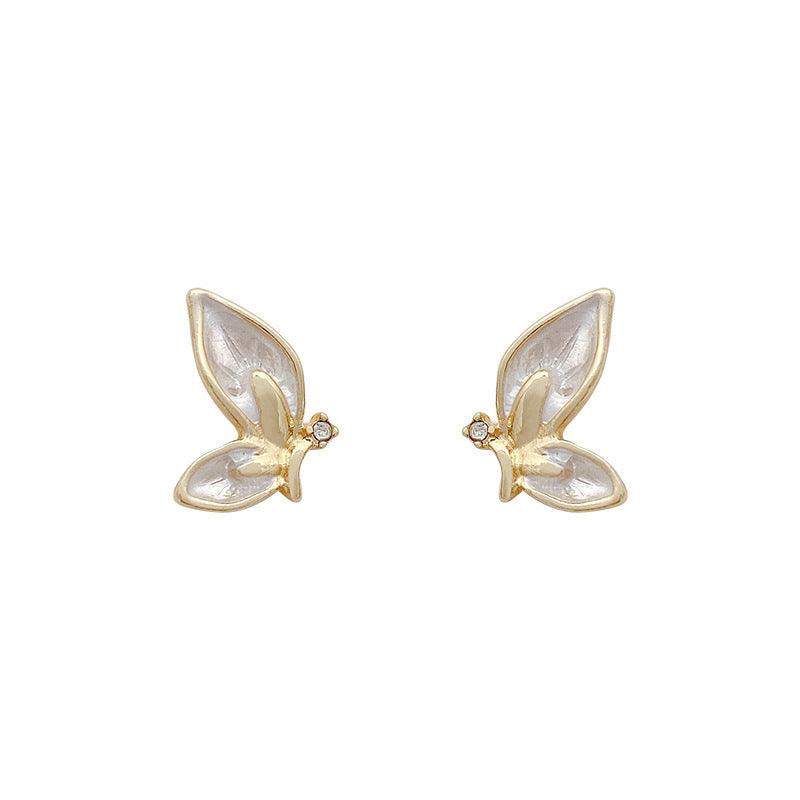 Creative Enamel Butterfly Earrings