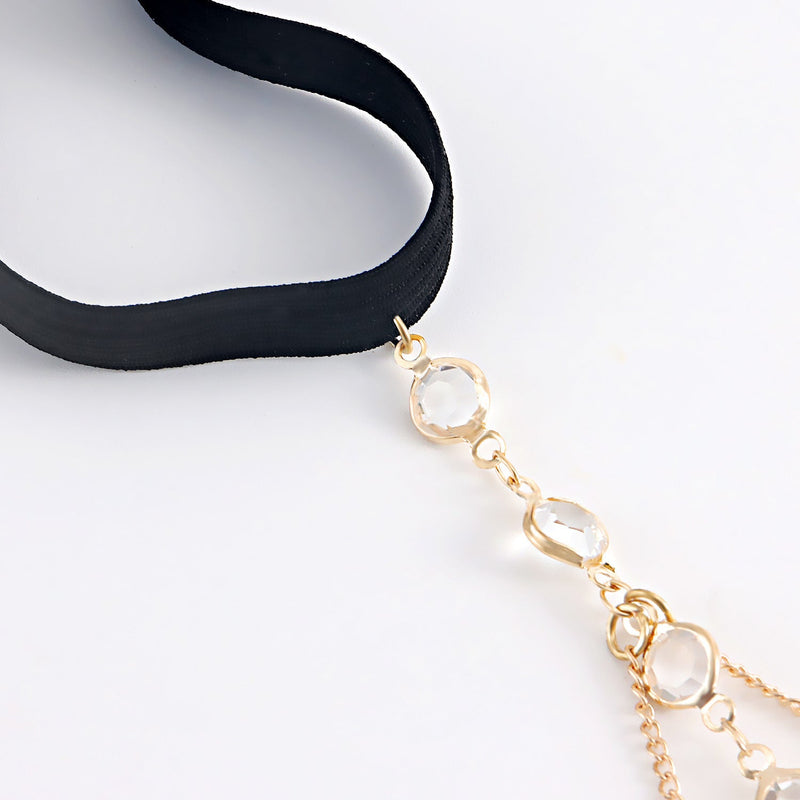 Rhinestone Elastic Leg Chain Fashion Rhinestone Thigh Chain