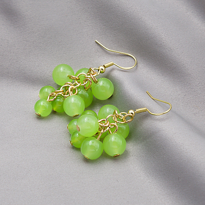 Sweet Lovely Fruit Earrings Pendant Grape Earrings