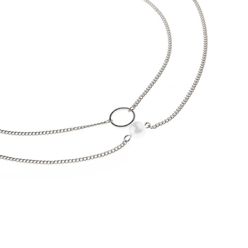 Chain Circle Pendant Necklace