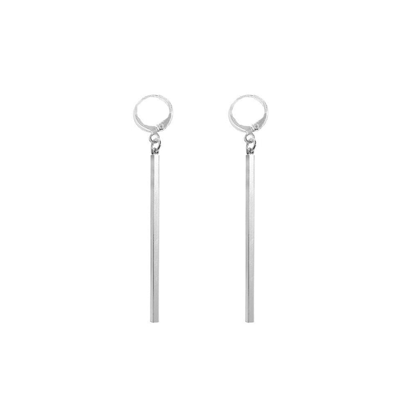 Long Geometric Drop Earrings