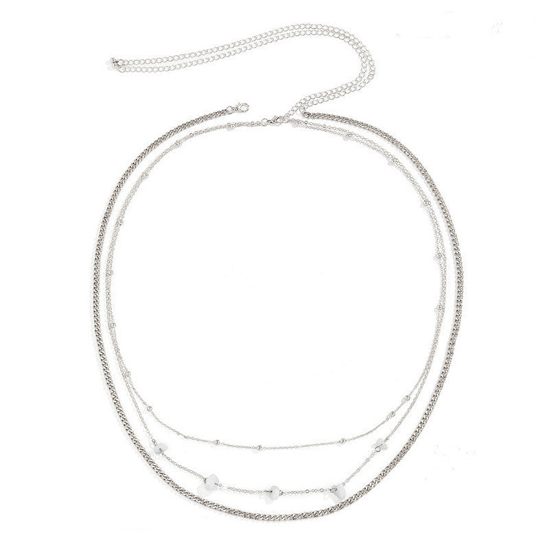 Stone Bead Waist Chain Hip Hop Metal Body Chain