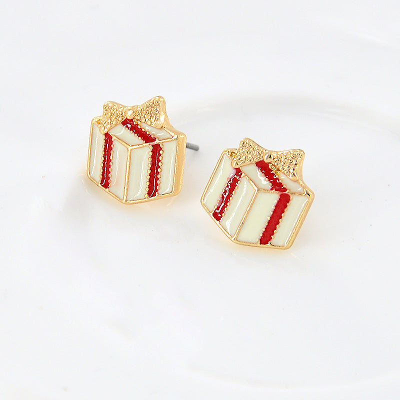 Christmas Gift Box Earring