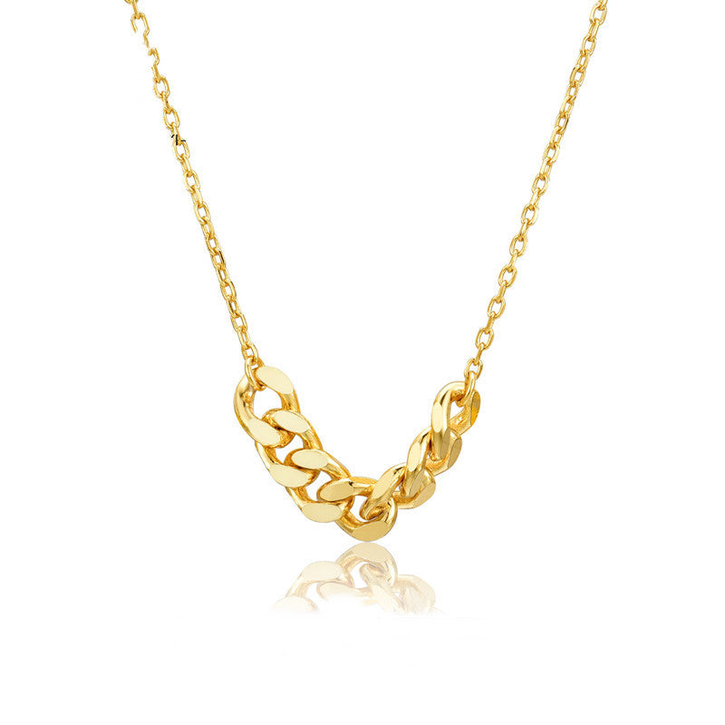Thick Cuban Chain Necklaces Geometric Curb Link