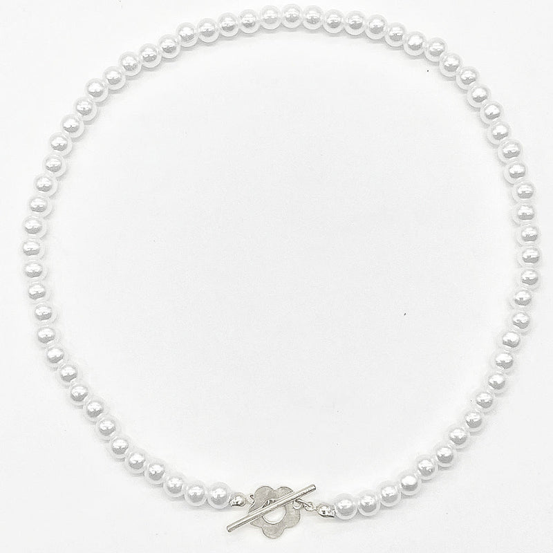 Fashion Flower OT Pearl Necklace