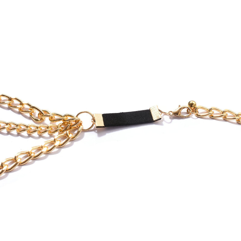 Multi-layer Exaggerated Body Chain Layer Waist Chain Belt