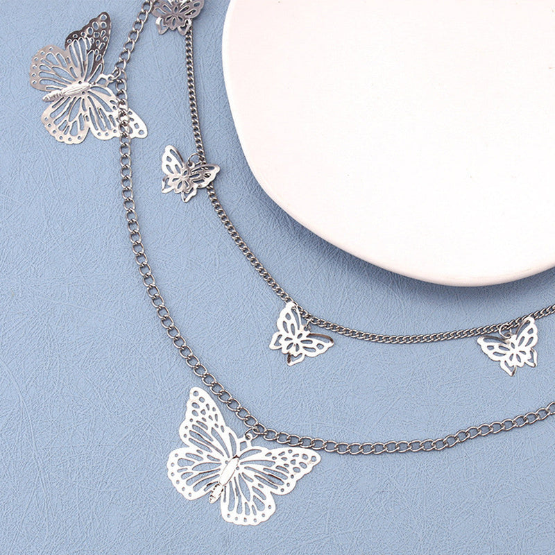 Hip Hop Butterfly Double Waist Chain