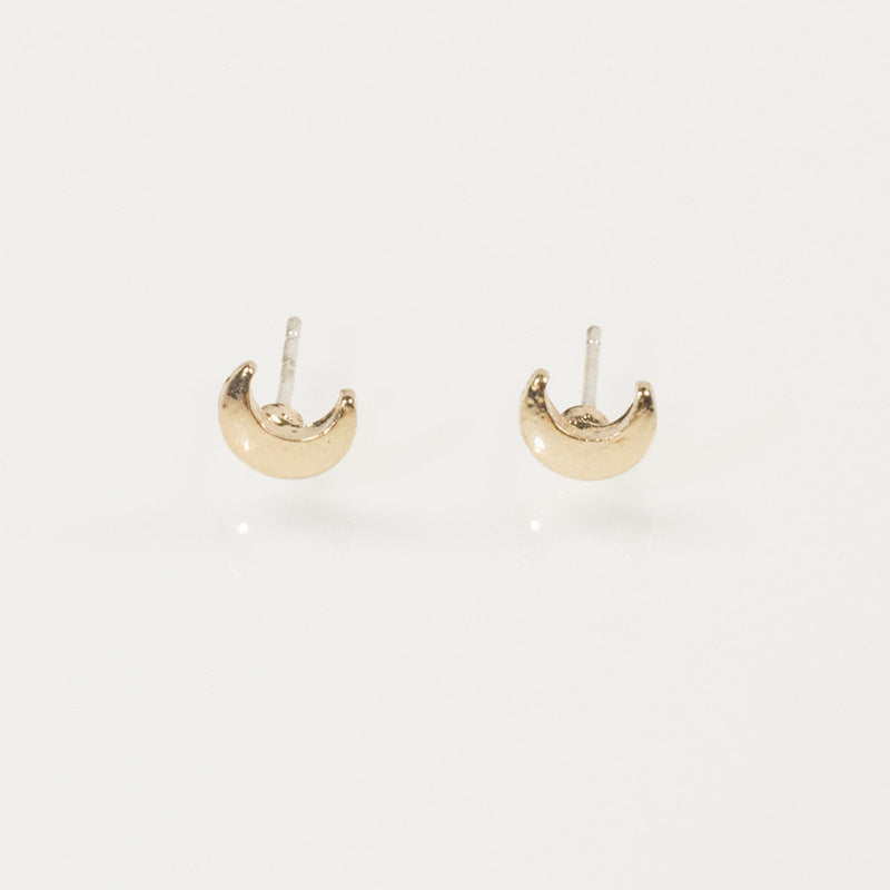 Small Moon Shape Cute Earrings