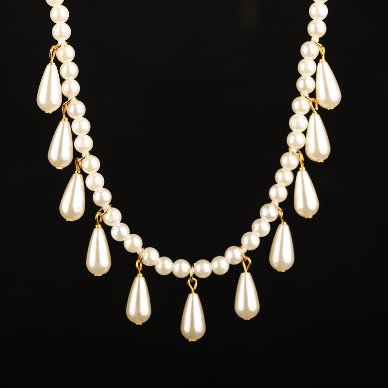 Pearl Tassel Necklace Bridal Necklace