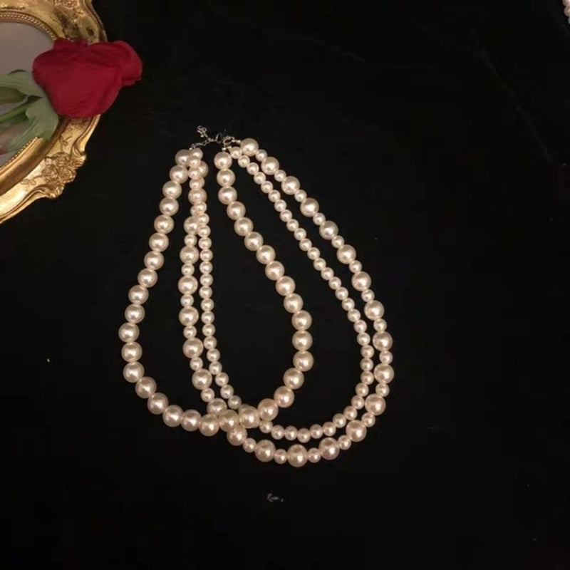 Multi-Strands Necklace Gift Fashion Women Party Jewelry