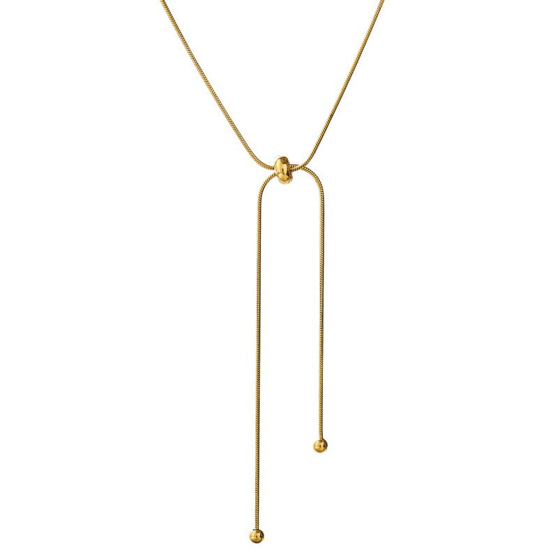 Pull-out Long Chain Necklace for Women