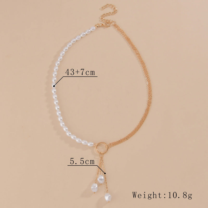 Baroque Irregular Pearl Pendant Necklace