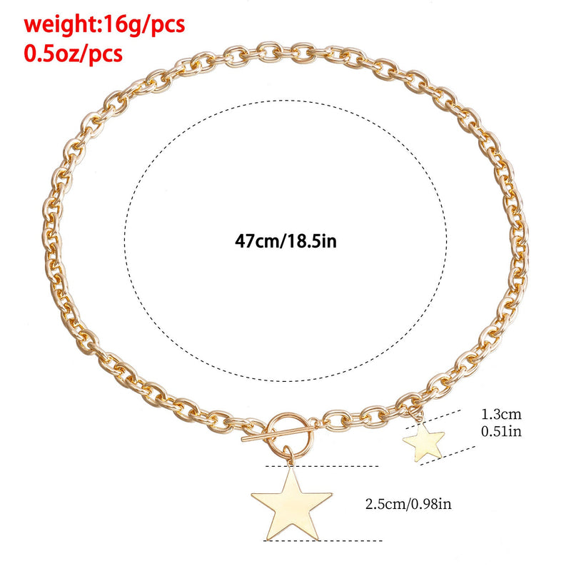 Star Pendant Chain Necklace